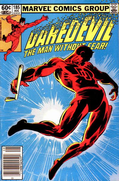 Cover to Daredevil #185 by Frank Miller